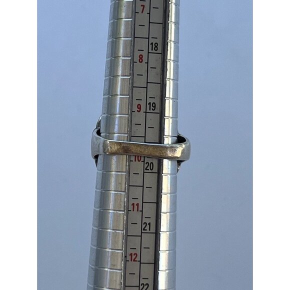 Vintaghe 925 Sterling Silver Carved Rose Flower Ring size 10 Signed Stamped - Picture 4 of 14